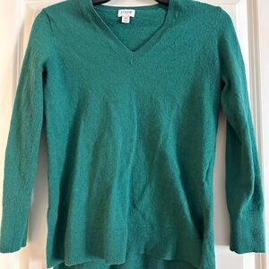 J. Crew Teal V-Neck Women's Sweater